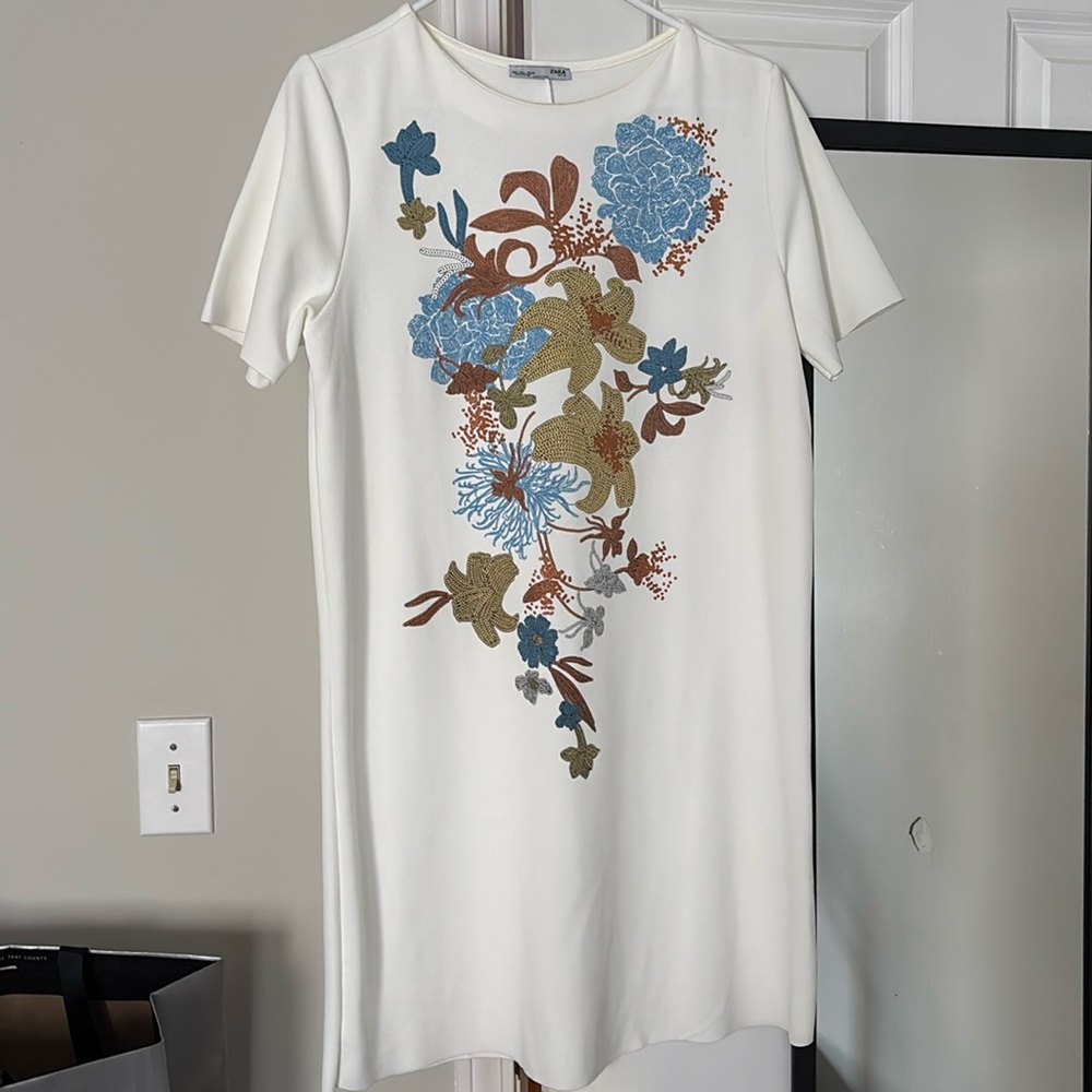 Zara midi dress with sequin print